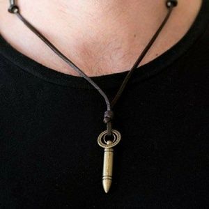Paparrazzi Men's Leather necklace
